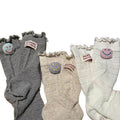3D Smiley Ruffle Socks - DippedShop Wholesale - #7059