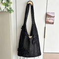 Crochet Flower Beach Tote Bag - DippedShop Wholesale - #5251