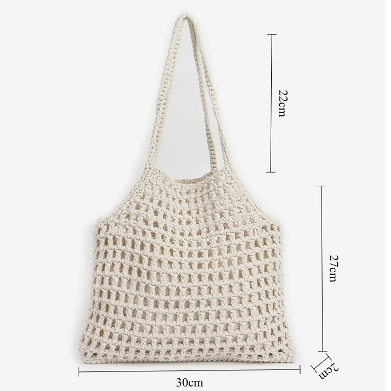 Boho Crochet Beach Bag - DippedShop Wholesale - #3747