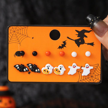 5+ Cute Cartoon Ghost Halloween Earrings DPJE2732