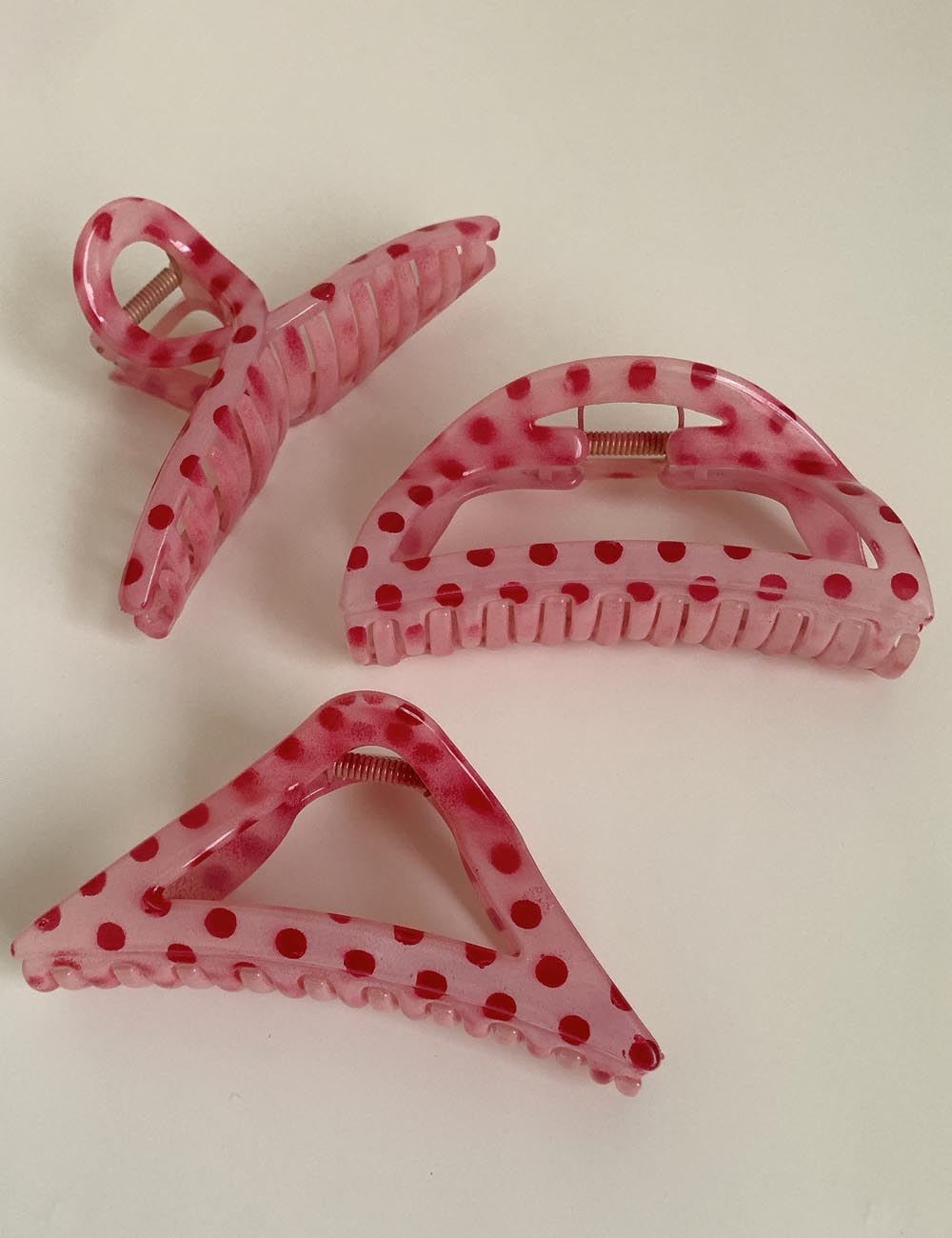Cute Polka Dots Geometric Hair Claw DP25F995