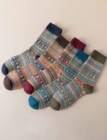 Vintage Casual Thicken Warm Crew Socks DP25H525