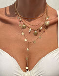 Multi-Layer Gold Shell Necklace - DippedShop Wholesale - #9763