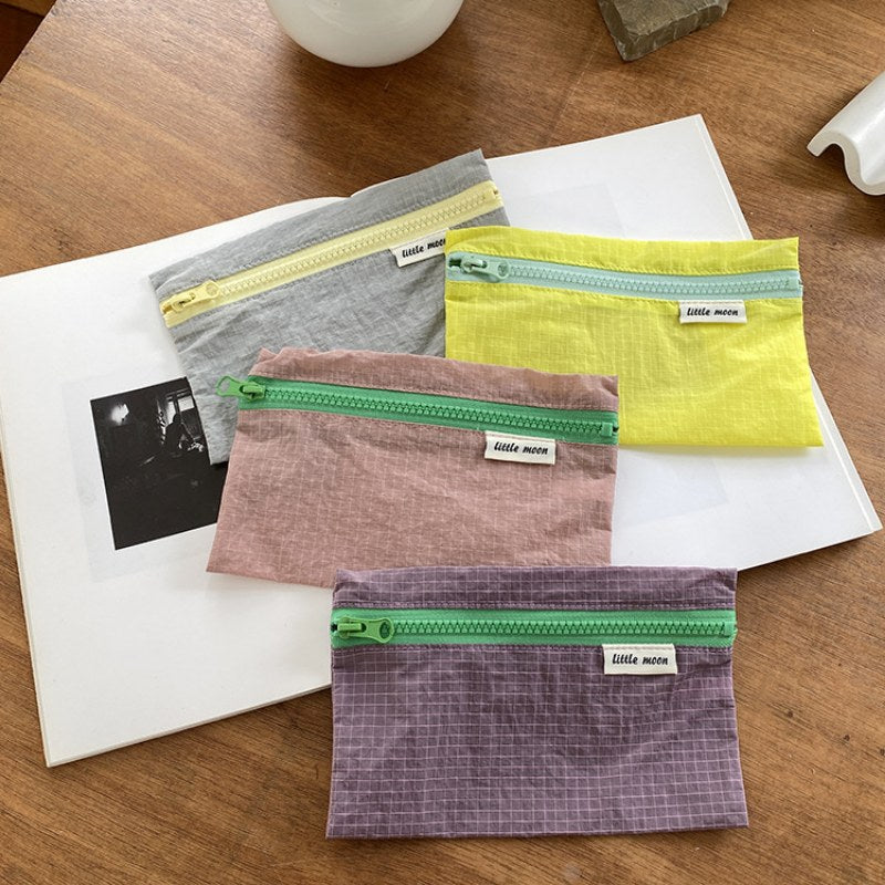 Nylon Color Block Simple Portable Wallets DP25C671