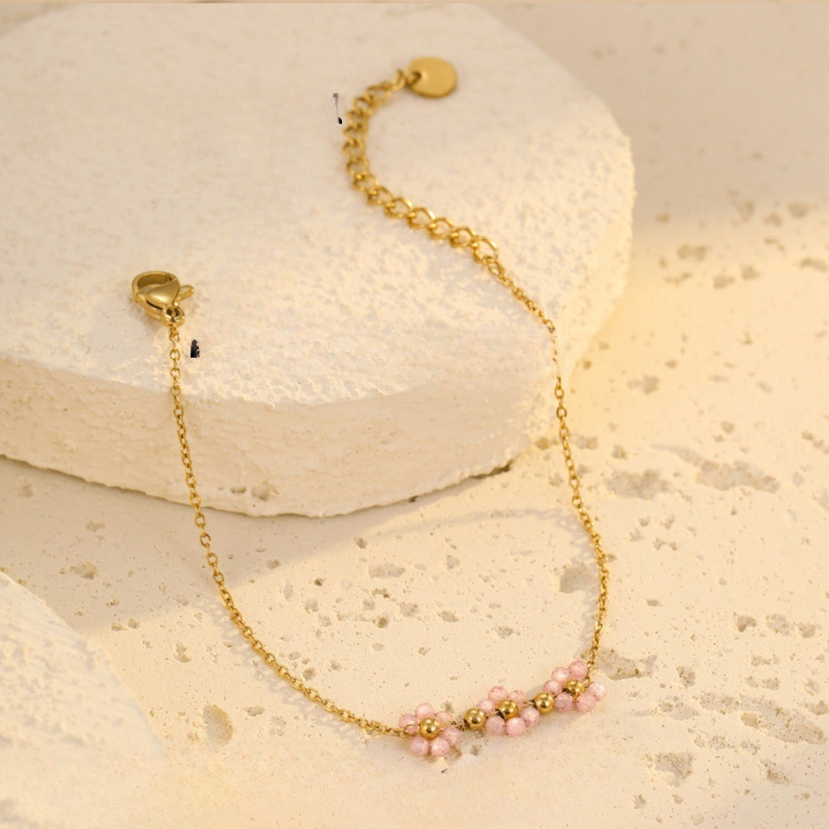 Elegant Gold Plated Daisy Link - DippedShop Wholesale - #0659