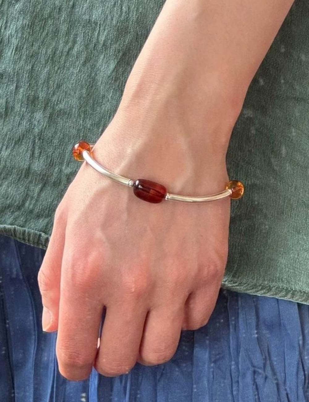Beaded Stretch Bangle - DippedShop Wholesale - #8979