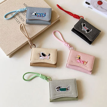 Cute Dog Simple Card Case Wallets DP25C645