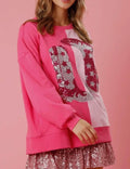 Color Block Sequin Sweatshirt - DippedShop Wholesale - #4963
