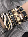 Trendy Wide Enamel Bangle - DippedShop Wholesale - #0163