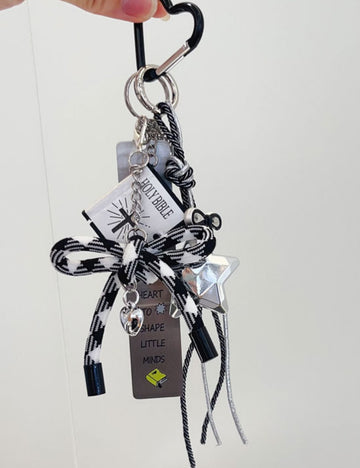 Rope Bow Book Keychain Bag Charms DP25B560