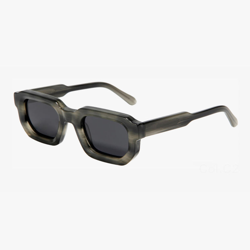 Retro Square Wide Polarized Sunglasses DP25B611