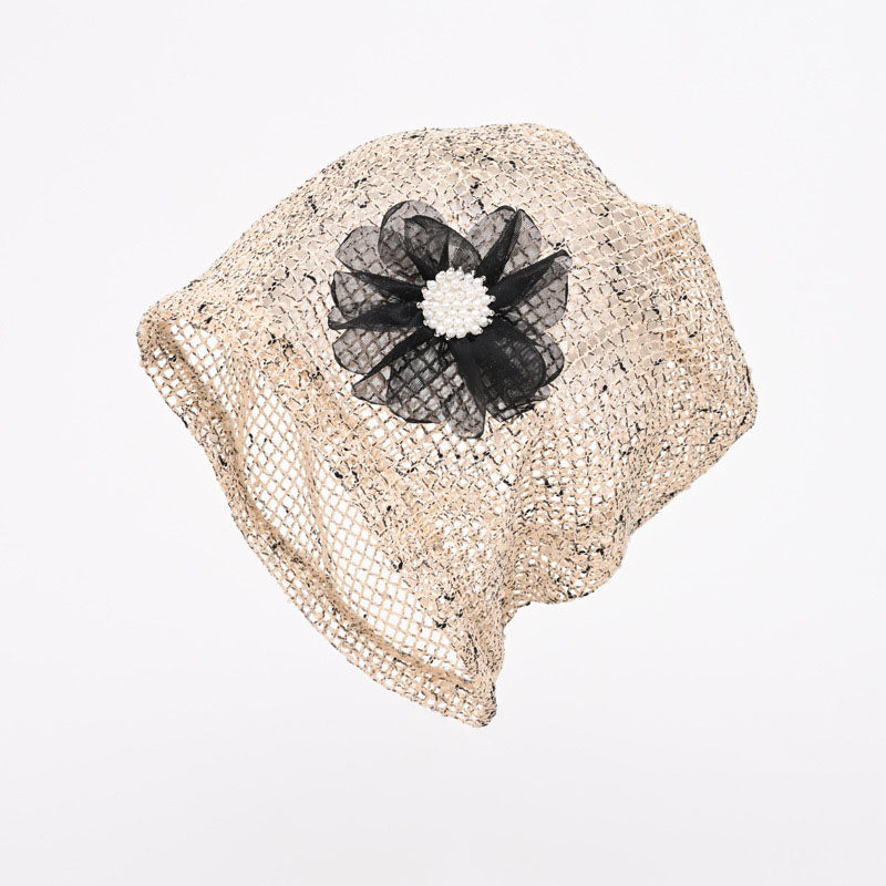 Elegant 3D Floral Slouchy Hat - DippedShop Wholesale - #9843