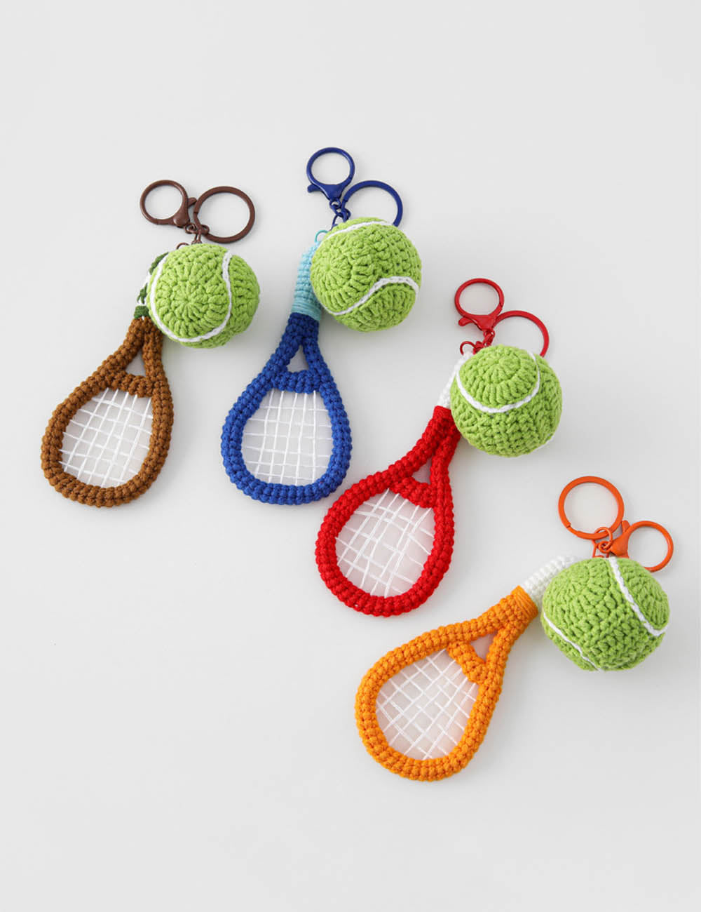 Crochet Tennis Ball Keychain - DippedShop Wholesale - #2691