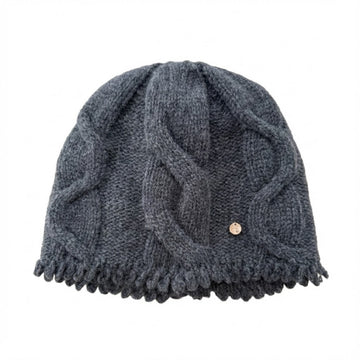 Cable Knit Tassel Solid Color Beanie Hat DP25H737