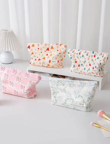 Cartoon Print Cosmetic Bag - DippedShop Wholesale - #0131