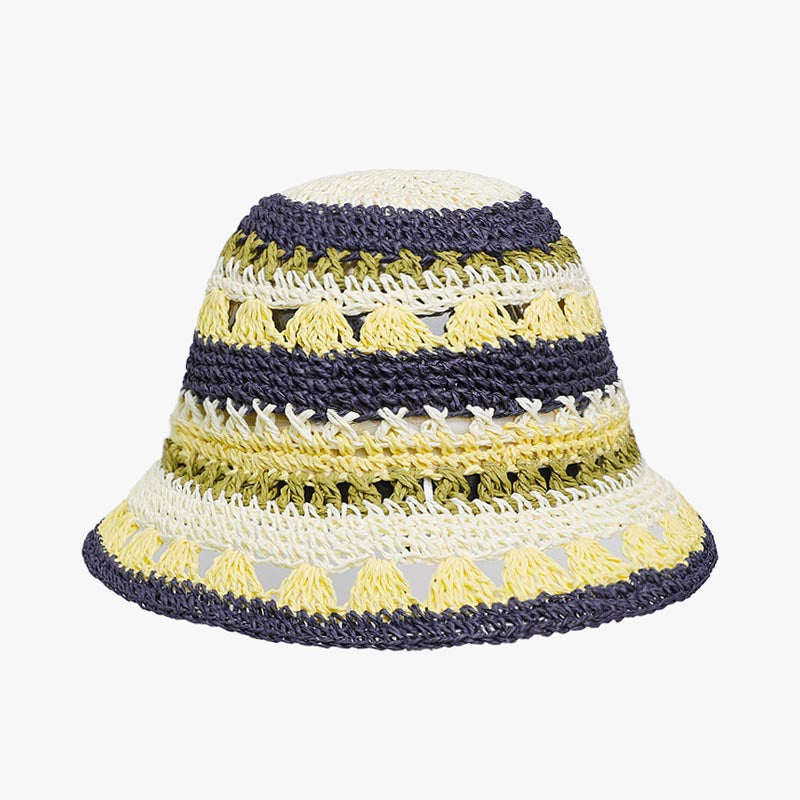Color Block Striped Knit Hat - DippedShop Wholesale - #2115