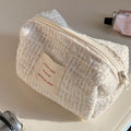 Luxury Tweed Cosmetic Bag - DippedShop Wholesale - #7923