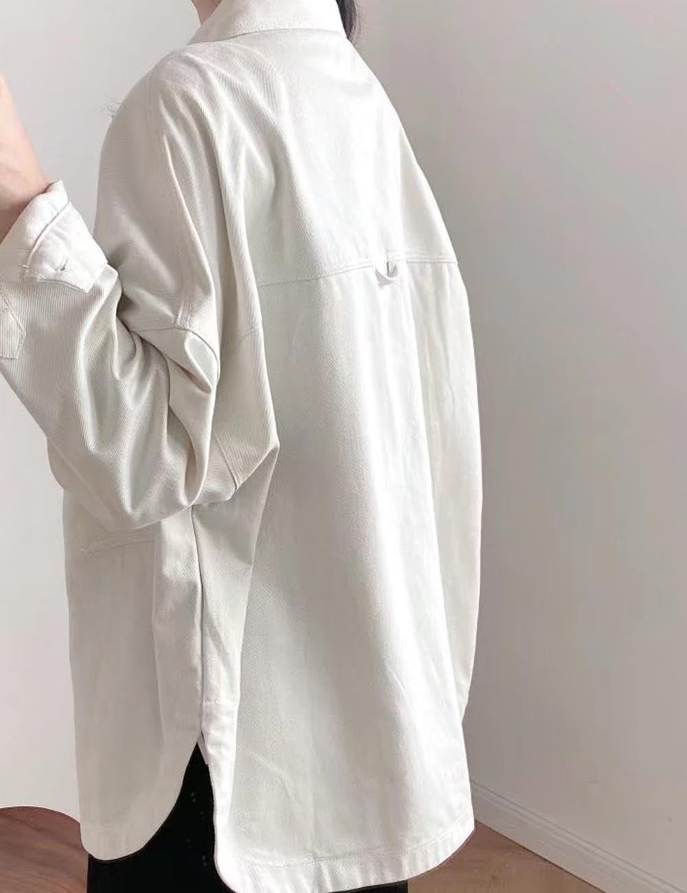 Casual Washed Denim Shirt - DippedShop Wholesale - #9971