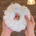 Pearl Plush Elastic Scrunchie - DippedShop Wholesale - #2595
