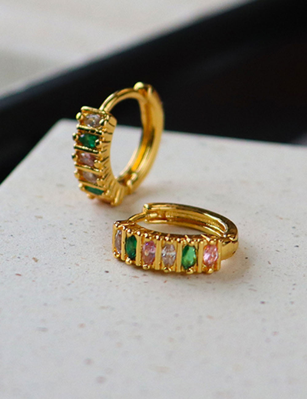 Vintage Gold Hoop Earrings - DippedShop Wholesale - #7555