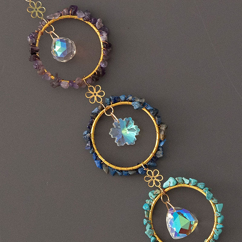 Crystal Dream Catcher Suncatcher - DippedShop Wholesale - #0339