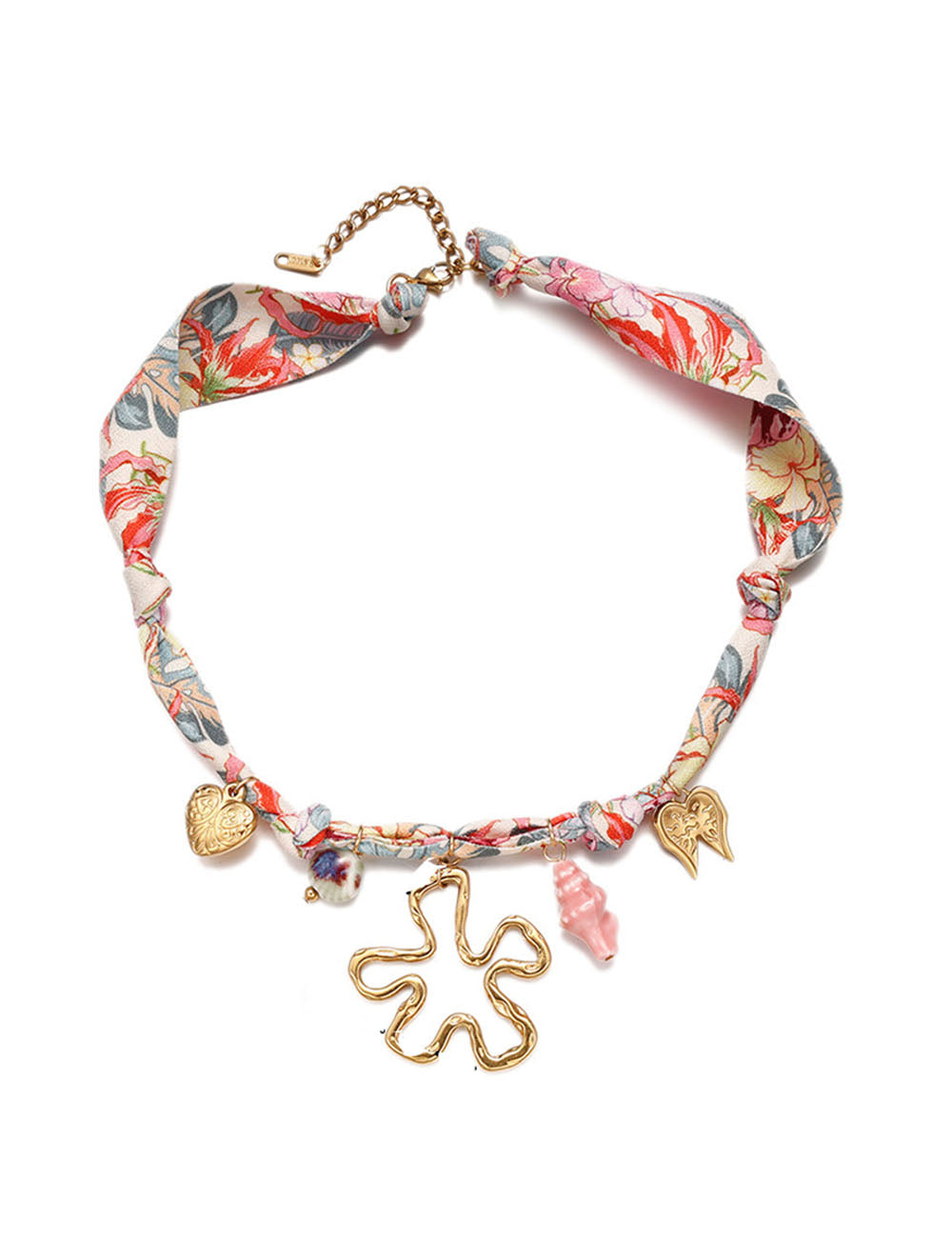 Boho Shell Pendant Braided Cord Necklace DP25E815