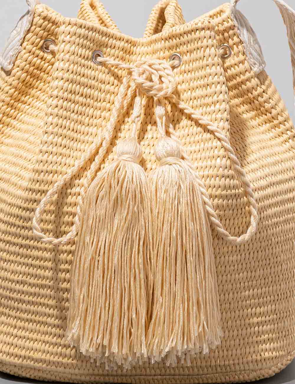 Minimalist Handwoven Bucket Bag - DippedShop Wholesale - #7027