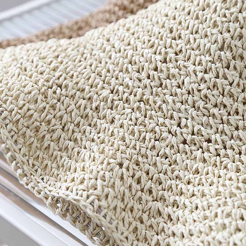 Trendy Wide Brim Woven Straw S - DippedShop Wholesale - #5603