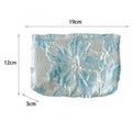 Trendy 3D-Flower Print Travel Toiletry Cosmetic Bag MK2BW6W10BOB397