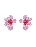 Color Block Flower Stud Earrings - DippedShop Wholesale - #3219
