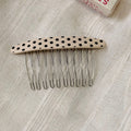 Acetate Polka Dot Fringe Comb - DippedShop Wholesale - #5475