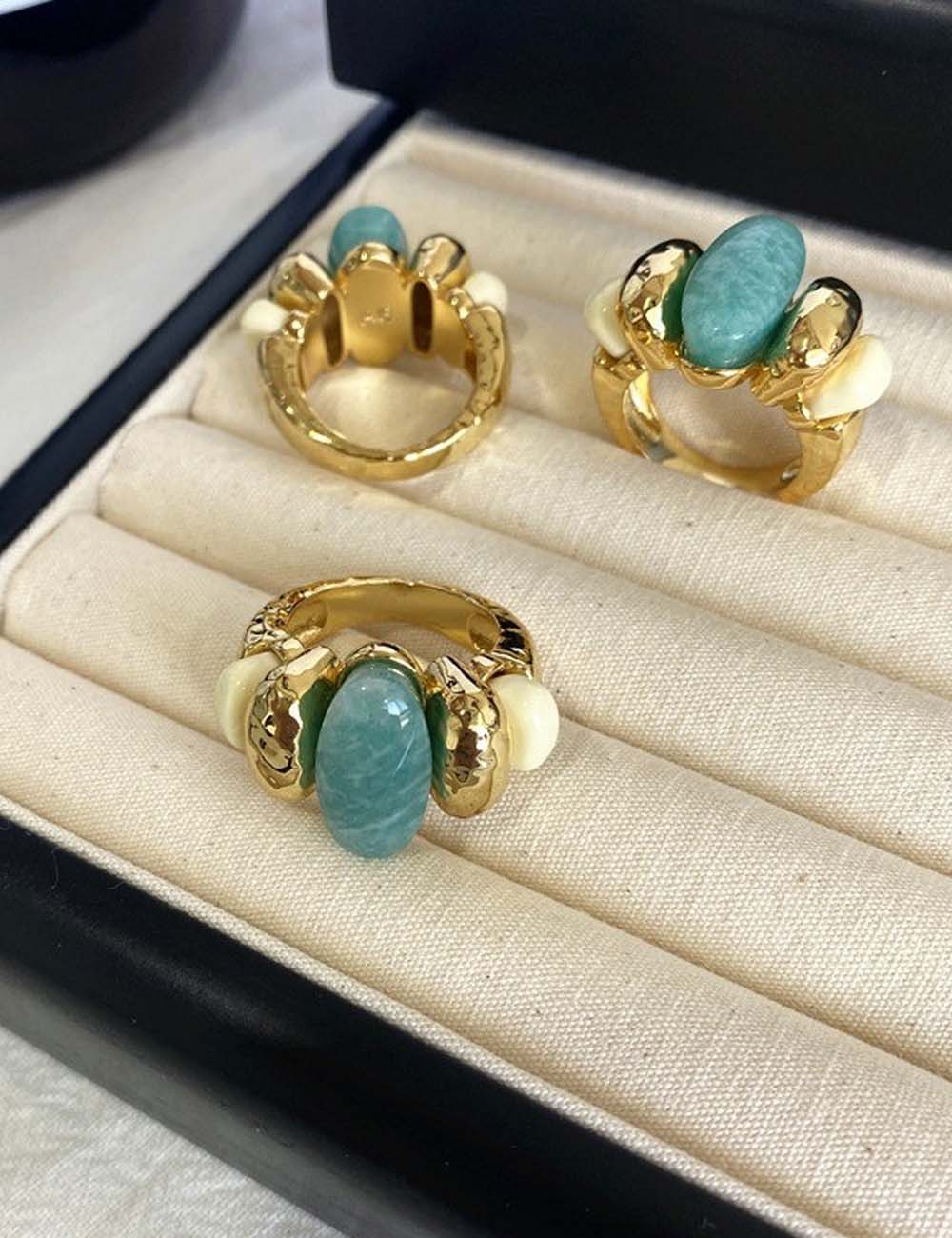 Vintage Natural Stone Bead Sta - DippedShop Wholesale - #3507