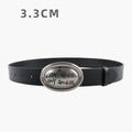 Minimalist Solid Color Leather Waist Belt MK2LEEP6W6JBT34