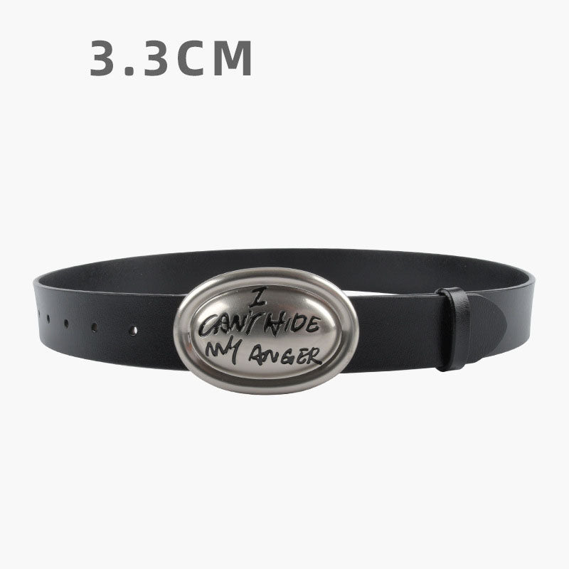 Minimalist Solid Color Leather Waist Belt MK2LEEP6W6JBT34