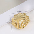 Minimalist Starfish Shell Gold Plated Hair Claw MK2MBEP6W6HCP369