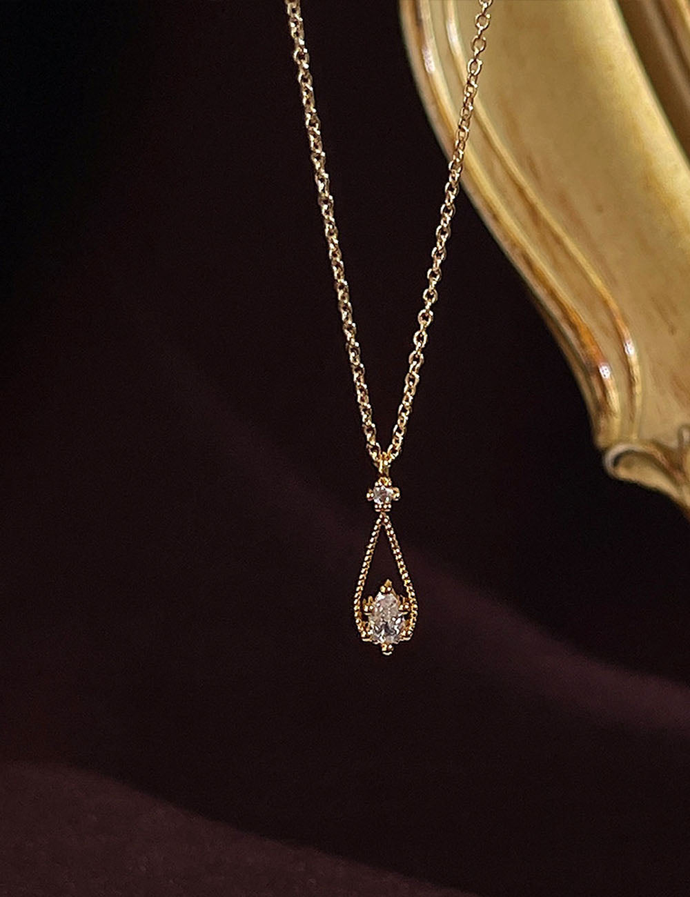 Minimalist Teardrop CZ Choker - DippedShop Wholesale - #3475