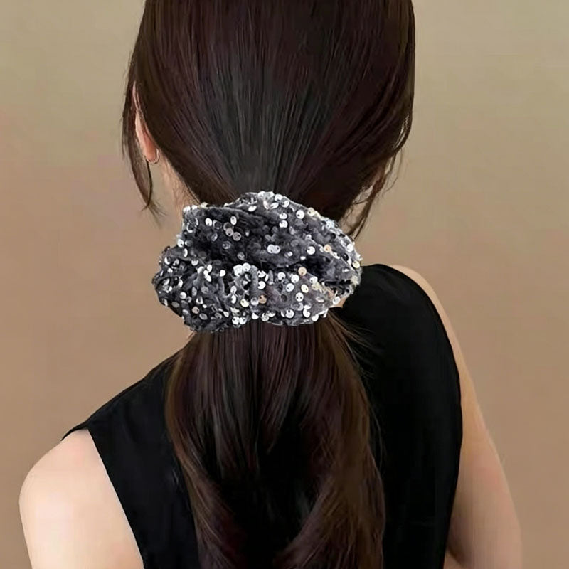 Sequin Hair Scrunchie - DippedShop Wholesale - #6195