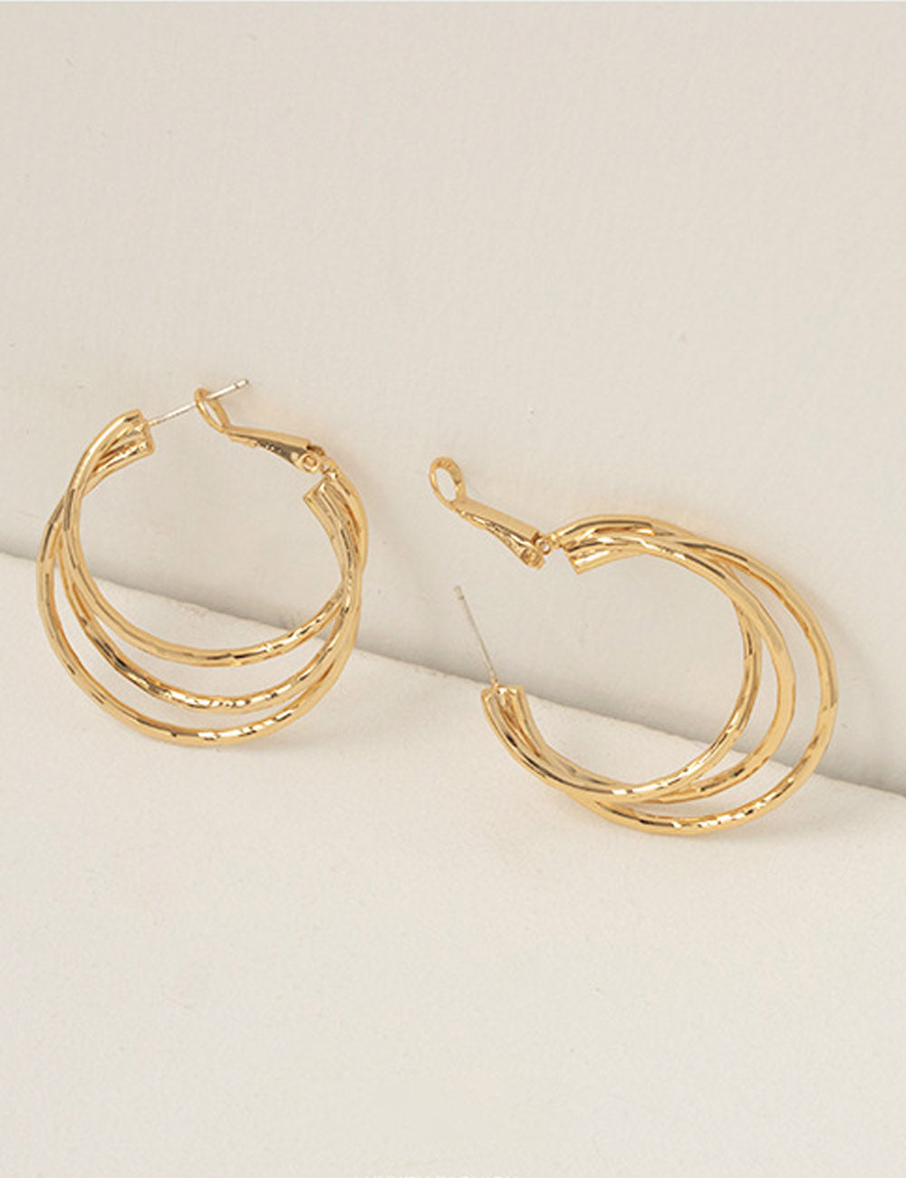 Minimalist Gold Hoop Earrings - DippedShop Wholesale - #4547
