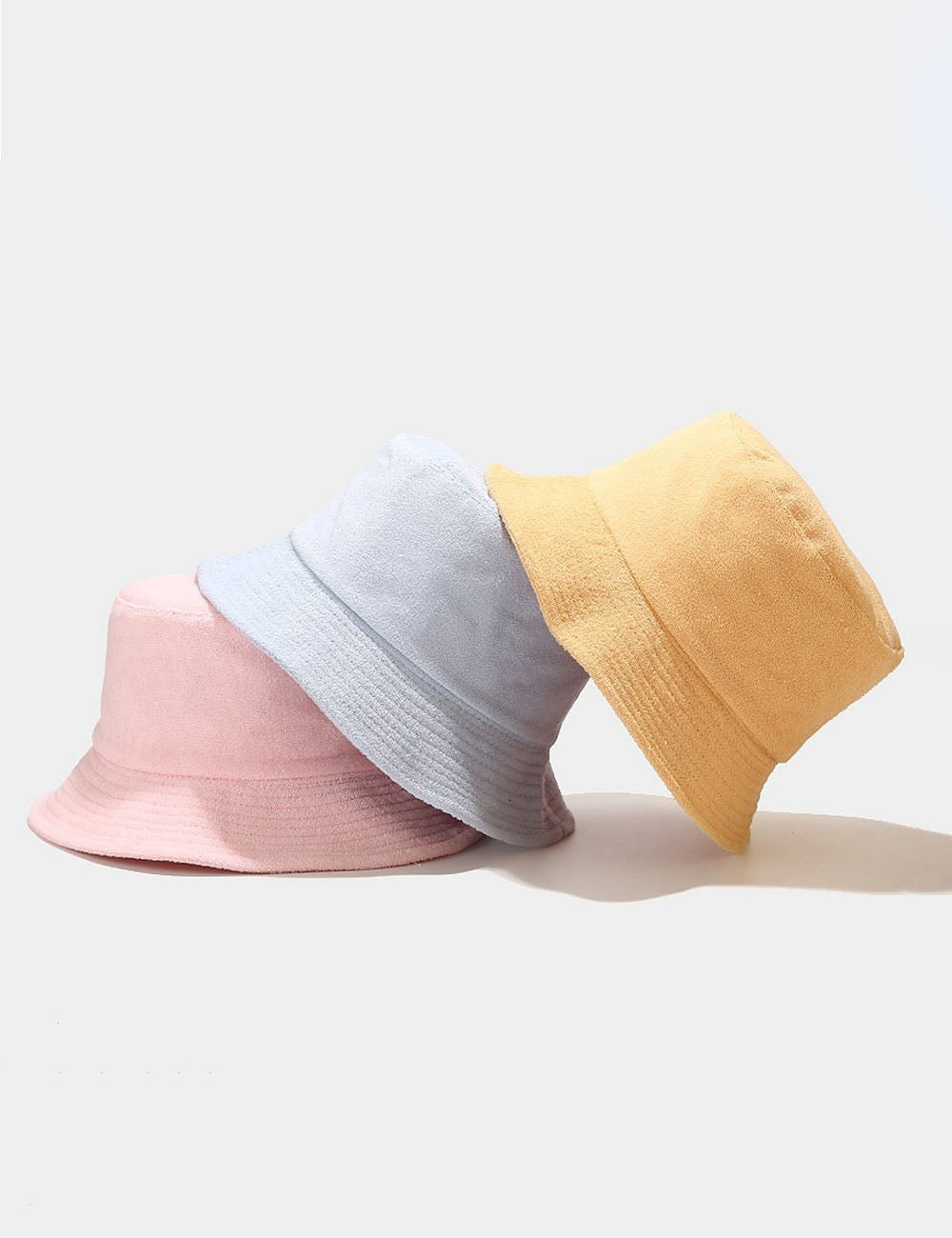 Fresh Solid Color Wide Brim Outdoor Bucket Hat MK2BW6W6HAT72