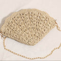 Shell Shaped Woven Crossbody Bag - DippedShop Wholesale - #9107
