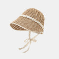 Lace Ribbon Beach Hat - DippedShop Wholesale - #9091