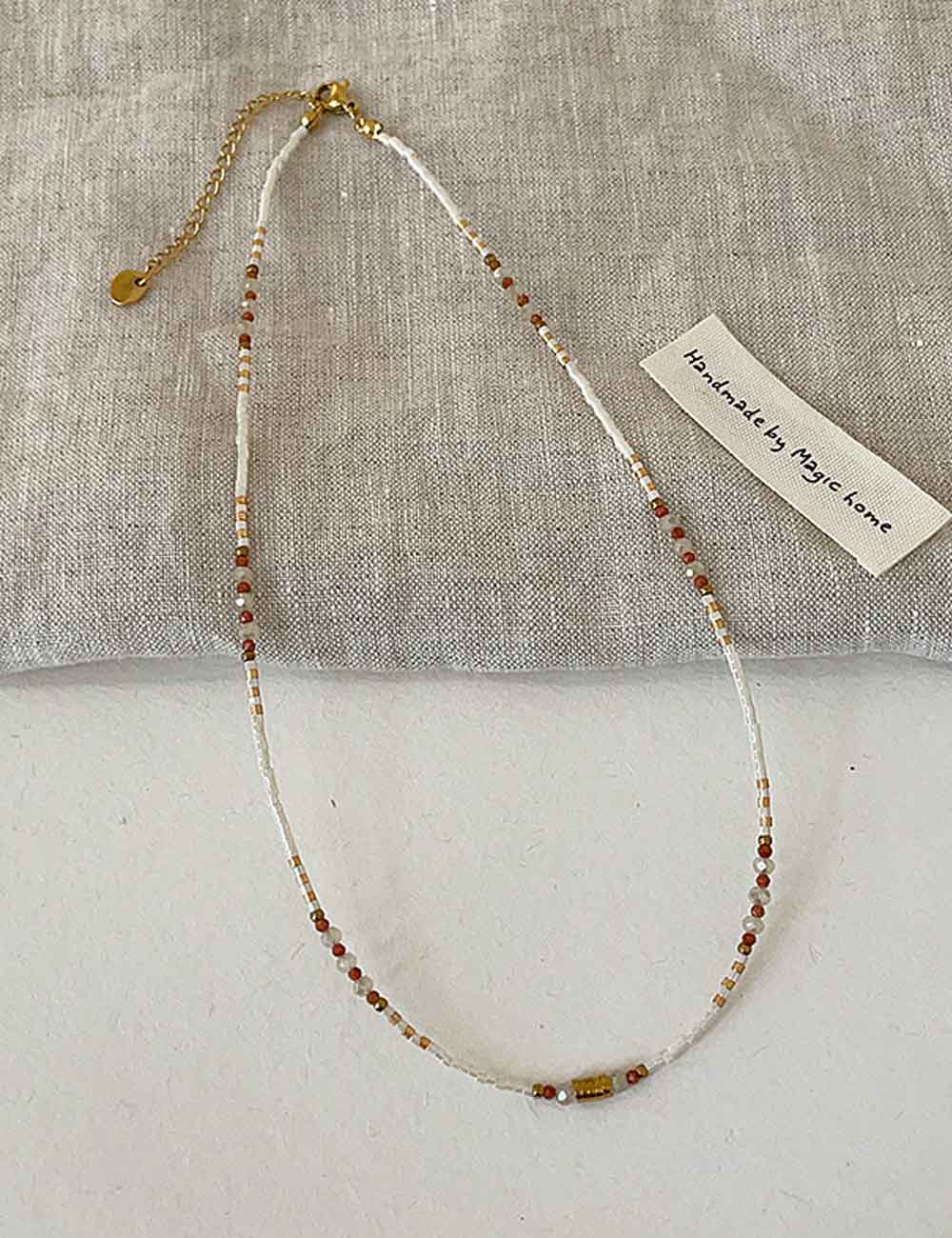 Boho Beaded Choker Necklace - DippedShop Wholesale - #2595