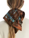 Printed Square Hair Scrunchie - DippedShop Wholesale - #0275