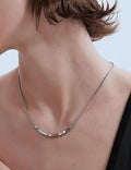 Luxury Titanium Collarbone Necklace - DippedShop Wholesale - #4931