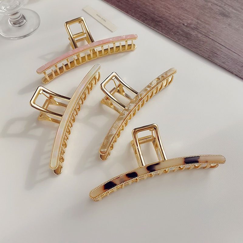 Minimalist Gold Geometric Hair Claw - DippedShop Wholesale - #7267