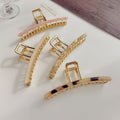Minimalist Gold Large Metal Geometric Hiar Claw MK2MBEP6W6HCP367