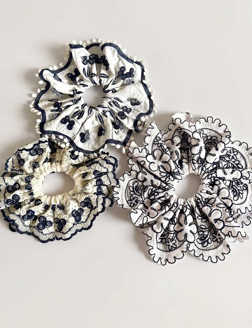 Boho Floral Hair Scrunchie - DippedShop Wholesale - #1187