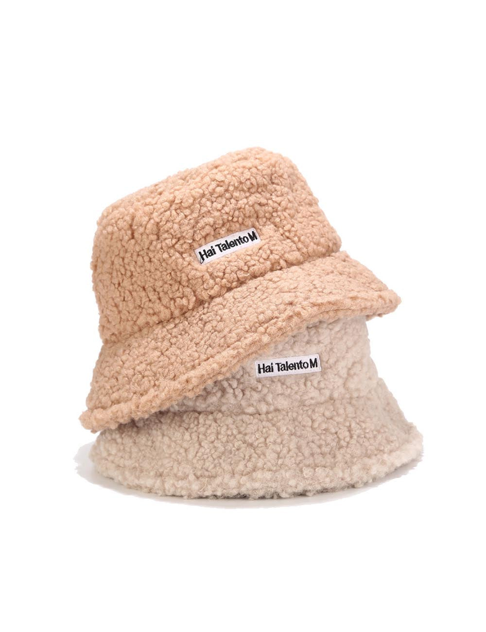 Winter Letter Embroidered Soft Fleece Bucket Hat DP25F652