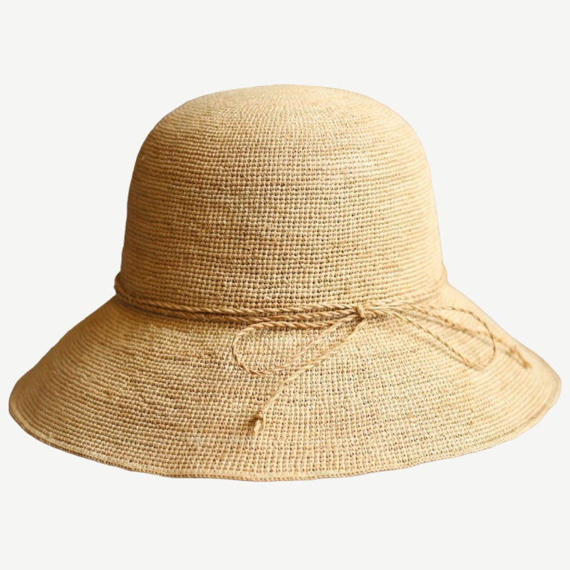 Wide Brim Straw Sun Hat - DippedShop Wholesale - #5427