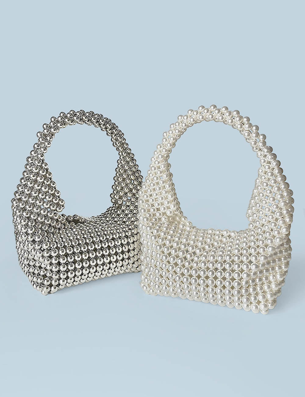 Handmade Pearl Beaded Clutch - DippedShop Wholesale - #0547